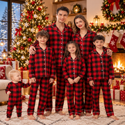 Christmas Family Matching Pajamas — Classic Holiday Plaid