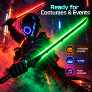 Rechargeable LED Cosplay Sword — 31.3″ Light-Up Prop