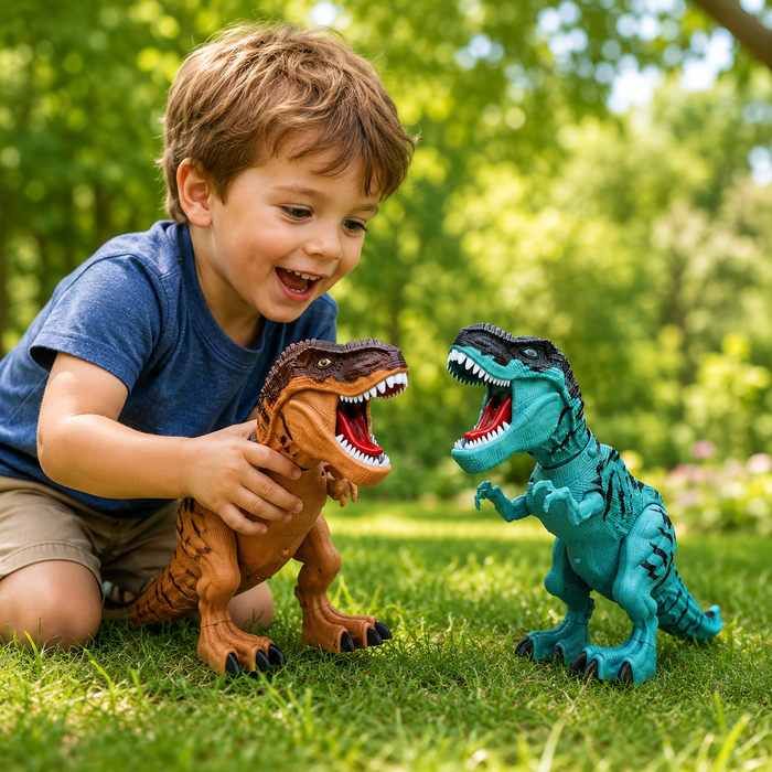 Walking Spray Dinosaur Toy — Roars, Lights & Lays Eggs
