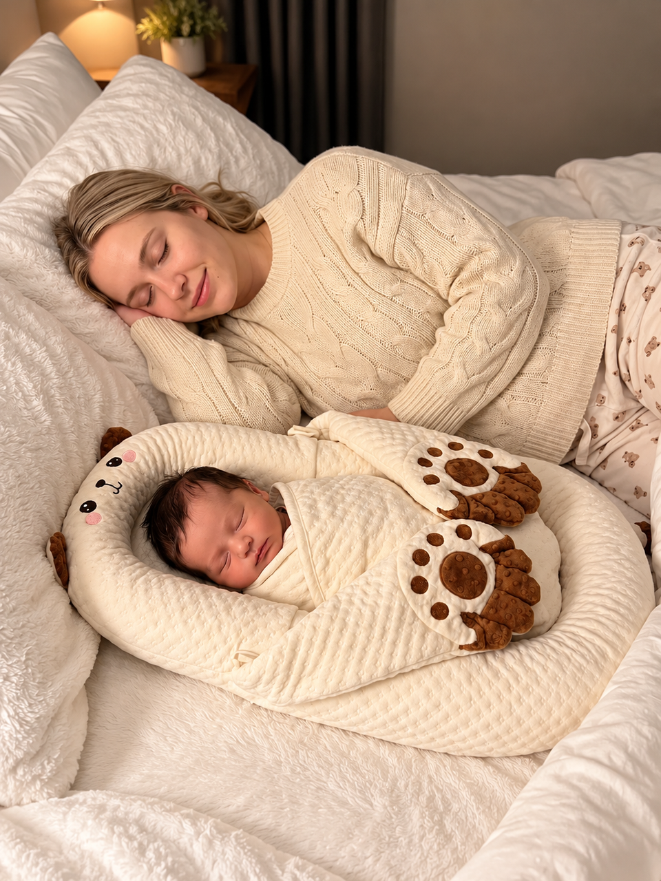 CozyPat™ Automatic Patting Baby Lounger with 15° Anti-Reflux Pillow