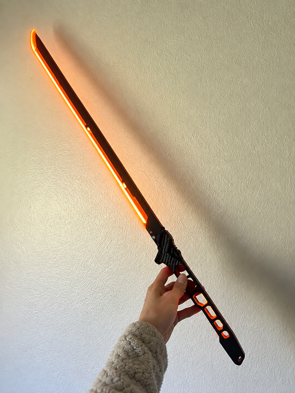Rechargeable LED Cosplay Sword — 31.3″ Light-Up Prop