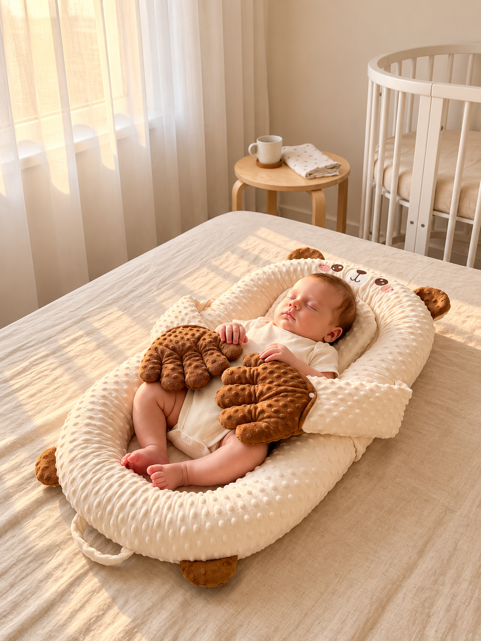 CozyPat™ Automatic Patting Baby Lounger with 15° Anti-Reflux Pillow