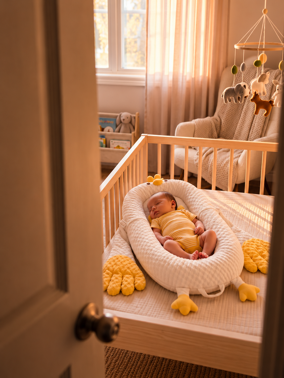 CozyPat™ Automatic Patting Baby Lounger with 15° Anti-Reflux Pillow